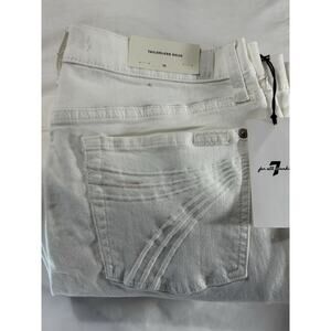 7 For All Mankind SLIM ILLUSION TAILORLESS DOJO IN LUXE WHITE NWT Size 30